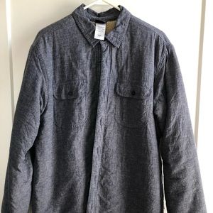 Mens Patagonia Long Sleeve Chambray with Sherpa lining